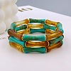 Acrylic Bamboo Joint Beaded Bracelets for Women FS-WG26A21-27-1