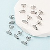 Non-Tarnish 304 Stainless Steel Stud Earring Findings LS-X-STAS-R063-38-5