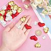 30Pcs 3 Style Heart Pendants FIND-FH0003-50-3