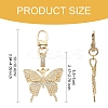 3Pcs Alloy Rhinestone Butterfly Pendant Decorations HJEW-YW00206-3