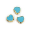 Light Gold Plated Alloy Enamel Beads ENAM-WH0001-25E-1