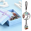 1Pc Wire Wrapped Chips Natural Gemstone Big Pendant Decorations HJEW-FS0001-05-2