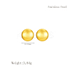 Simple 304 Stainless Steel Geometric Flat Round Stud Earrings MY6904-3
