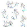 Waterproof PVC Laser No-Glue Stickers DIY-WH0304-221N-1