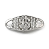 304 Stainless Steel Crystal Rhinestone Connector Charms STAS-M119-06C-AS-1