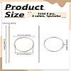 2Pcs 2 Colors Alloy Half-coiled Hairpin PHAR-LP0002-33-2