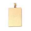201 Stainless Steel Pendant STAS-B033-01G-02-2