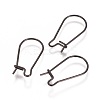 304 Stainless Steel Hoop Earrings Findings Kidney Ear Wires LS-X-STAS-L216-22C-B-1