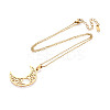 304 Stainless Steel Pendant Necklaces NJEW-T018-53G-3