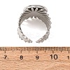 V-Shaped 304 Stainless Steel Cuff Ring Components SA-CBAC0DF-01D-P-3