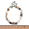 Natural Lodolite Quartz Beaded Bracelets for Women G-P563-07P-11-5