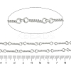 304 Stainless Steel Twist Bar Link Chains CHS-G050-05P-2