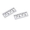 Tarnish Resistant 201 Stainless Steel Filigree Joiners STAS-T044-276P-2