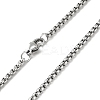 Non-Tarnish Stainless Steel Virgin Mary Pendant Necklace with Box Chains for Women LS-NJEW-E066-01P-4