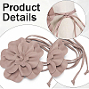 Flower PU Leather Wrap Waist Belts for Women AJEW-WH20816-058F-5