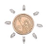Rack Plating Brass Micro Pave Cubic Zirconia Tube Bails ZIRC-I012-05P-RS-3