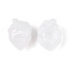 Natural Quartz Crystal Heart Beads G-T144-04B-3