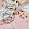 6 Strands 6 Colors Baking Paint Synthetic Turquoise Beads Strands G-SC0003-30B-3