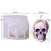 Halloween Theme Skull with Flower Silicone Molds PW-WG43A07-01-1