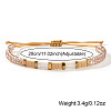 Glass Seed Bead Braided Bead Bracelets AQ4217-2-2