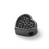 Brass Cubic Zirconia Beads KK-S510-41B-2