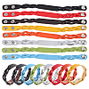 16Pcs 8 Colors Imitation Leather Cord Bracelets Set with Snap Clasps BJEW-GF0001-19-1