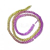Transparent Gradient Color Glass Beads Strands LS-GLAA-H021-01B-03-4