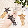 4 Pcs 4 Style Sparkling Rhinestone Iron on Patches DIY-GF0005-21-3