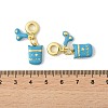 Brass Enamel European Dangle Charms KK-FZC0001-02A-G-3