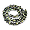 Handmade Foil Lampwork Beads Strands FOIL-T008-06C-1