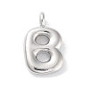 Rack Plating Brass Balloon Letter Pendants X-KK-C050-01P-B-1