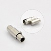Tarnish Resistant Column 304 Stainless Steel Locking Tube Magnetic Clasps STAS-N014-25-3mm-2