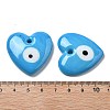 Handmade Evil Eye Lampwork Pendants LAMP-F035-11E-3