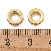 Rack Plating Brass Micro Pave Clear Cubic Zirconia Beads KK-U030-32G-08-2