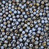 Picasso Baking Paint Glass Seed Beads SEED-N007-35F-3