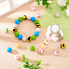 54Pcs 9 Styles Round Food Grade Eco-Friendly Silicone Beads SIL-TA0002-63-7