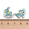 Brass Enamel Pendants KK-B157-25P-3