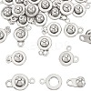 24Pcs 201 Stainless Steel Snap Clasps FIND-FG0003-67-1