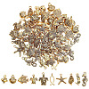 100Pcs 10 Styles Ocean Series Tibetan Style Alloy Pendants FIND-AR0005-87-1