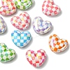 10Pcs UV Plating Opaque Acrylic Beads MACR-YW0004-42-2