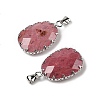 Natural Rhodonite Pendants G-H086-01P-07-2