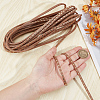 Flat Leather Craft Shoemaker Cord with Metal Rivet AJEW-WH0561-08A-3