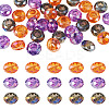 36Pcs 3 Styles Baking Paint Transparent Glass European Beads GPDL-TA0001-07-2