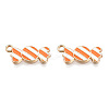 Light Gold Plated Alloy Pendants LS-ENAM-T009-38A-2