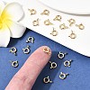 SHEGRACE Brass Spring Ring Clasps XGR0017G-46G-5