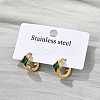 304 Stainless Steel Hoop Earrings EJEW-P309-05G-4