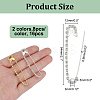 16Pcs 2 Colors Iron with Crystal Rhinestone Safety Pin JEWB-AR0001-25-2
