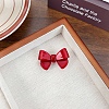 Bowknot Cellulose Acetate(Resin) and Women Alligator Hair Clips PW-WGF6A48-01-1
