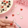 40Pcs 4 Colors Alloy Enamel Pendants ENAM-CJ0003-65-4