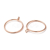 Brass Hollow Pendants KK-P001-94RG-2